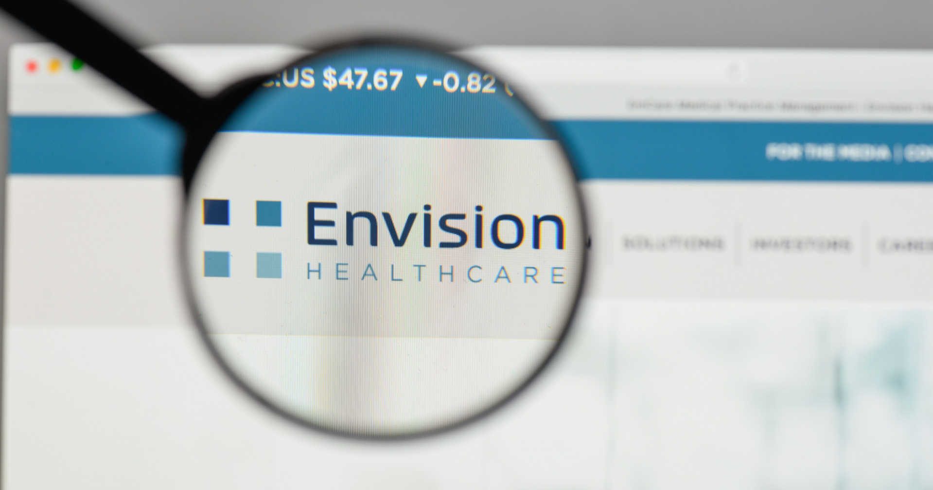 It should come as no surprise that KKRowned Envision Healthcare has